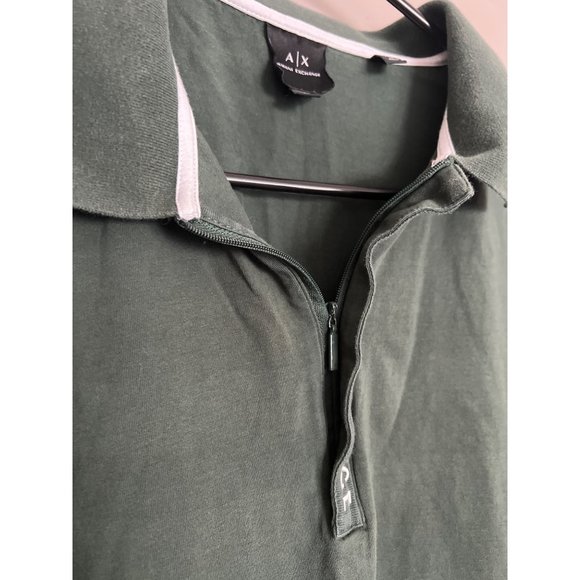 Armani Exchange Large 1/4 Zip Polo - Picture 4 of 5